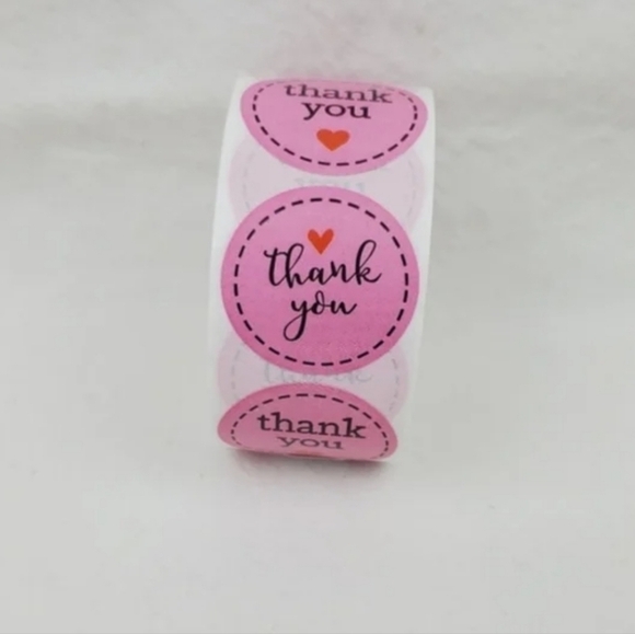 500 Pieces Roll Thank You Sealing Sticker - Picture 2 of 5